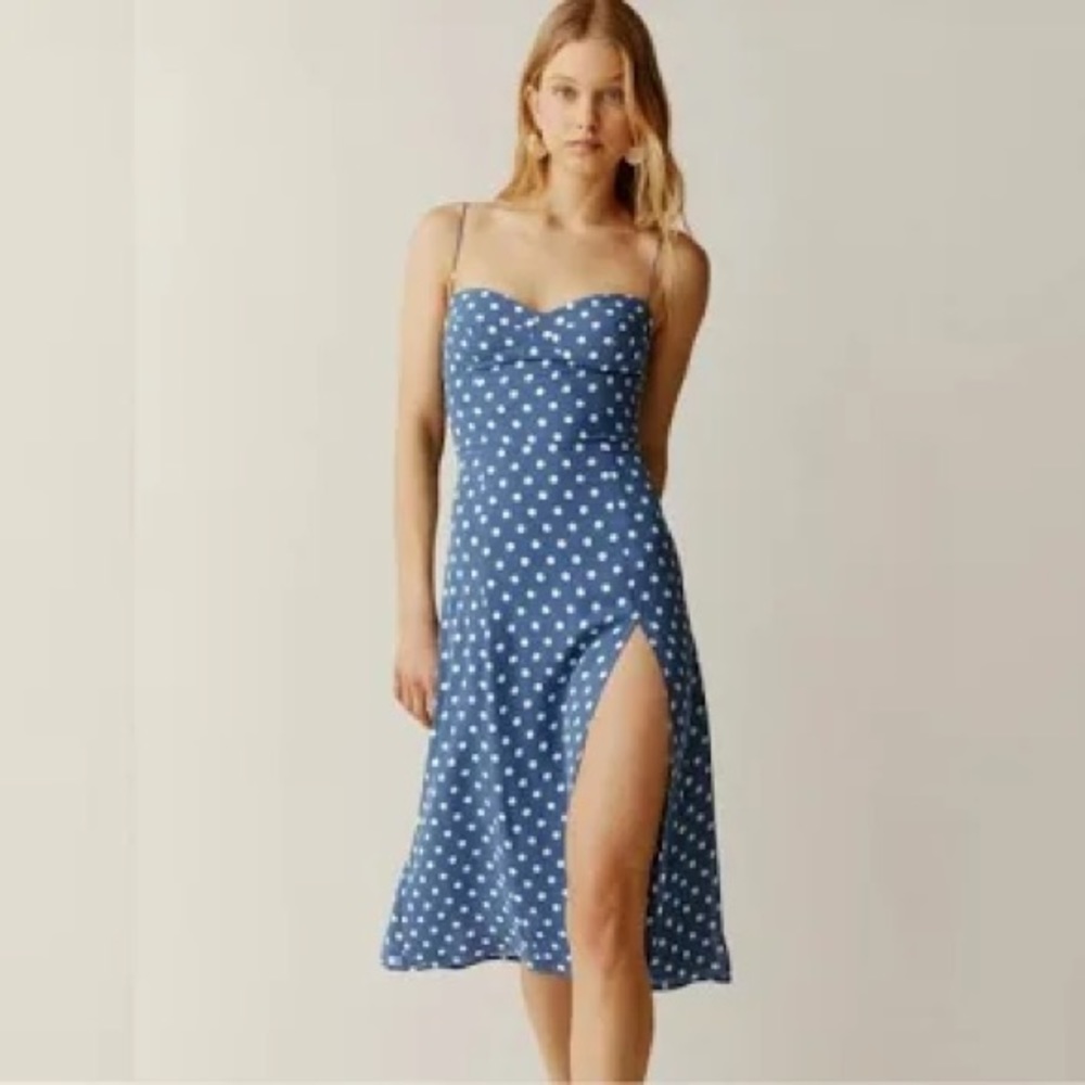 Reformation Juliette Dress Polka Dot NWT 4